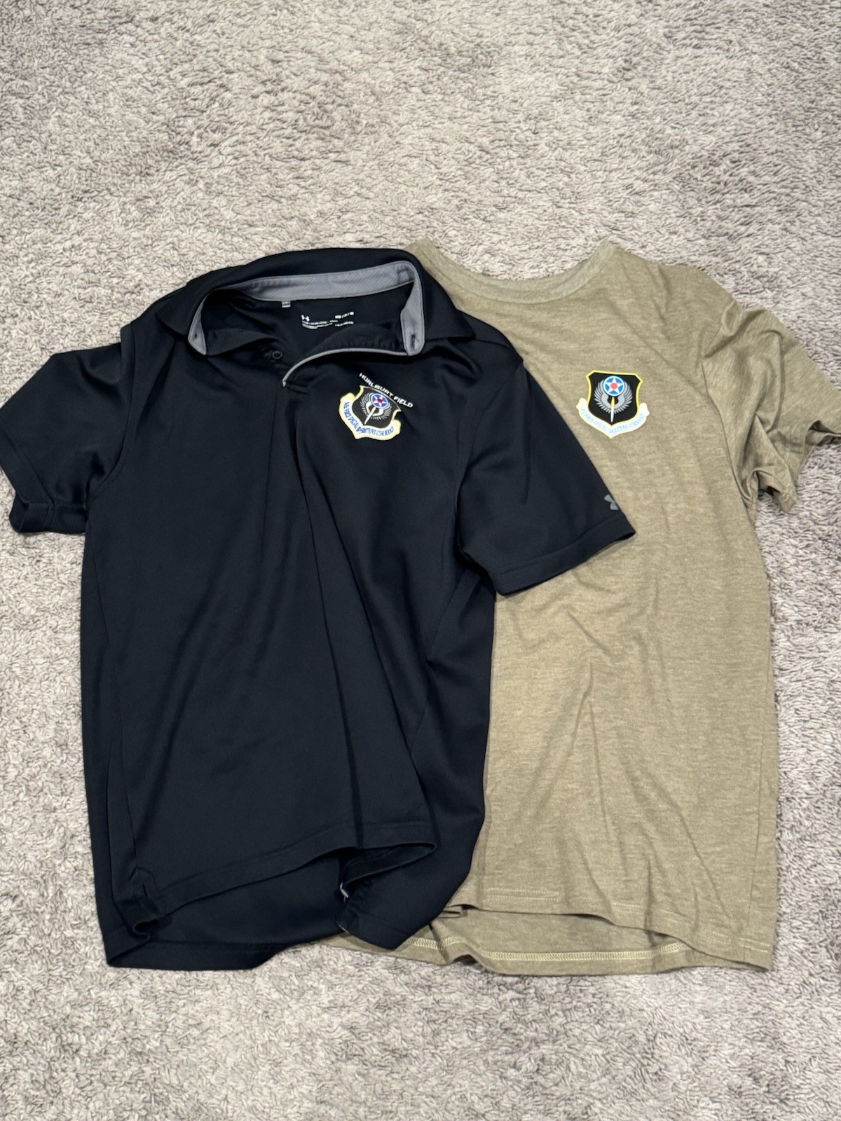 Lot Of 2 AFSOC Air Force Special Warfare Polo And Tee Shirt Size Medium Hurlburt