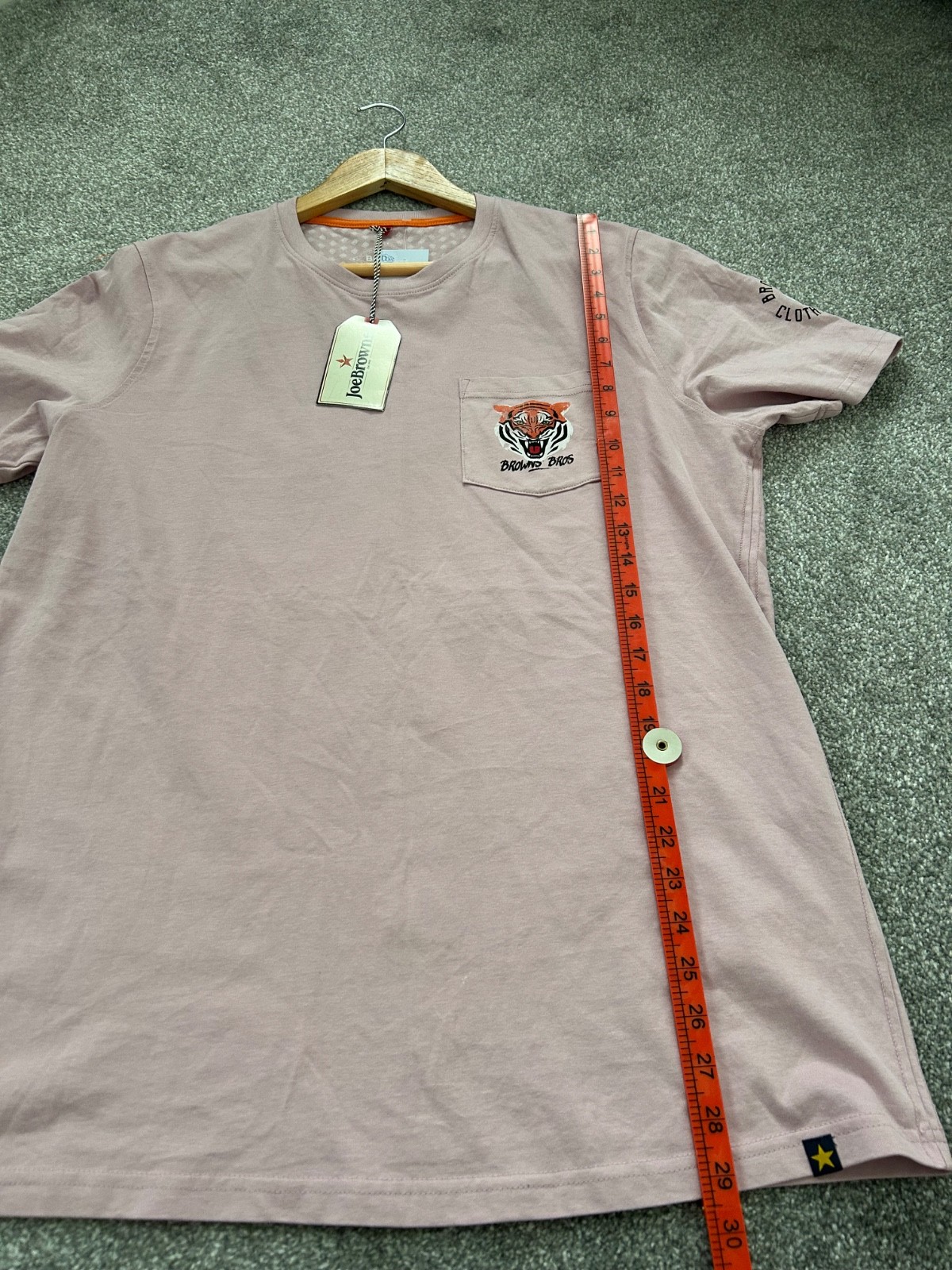 Joe Browns T Shirt NEW Large Pink Tiger Print Graphic Tee Casual Wear BNWT
