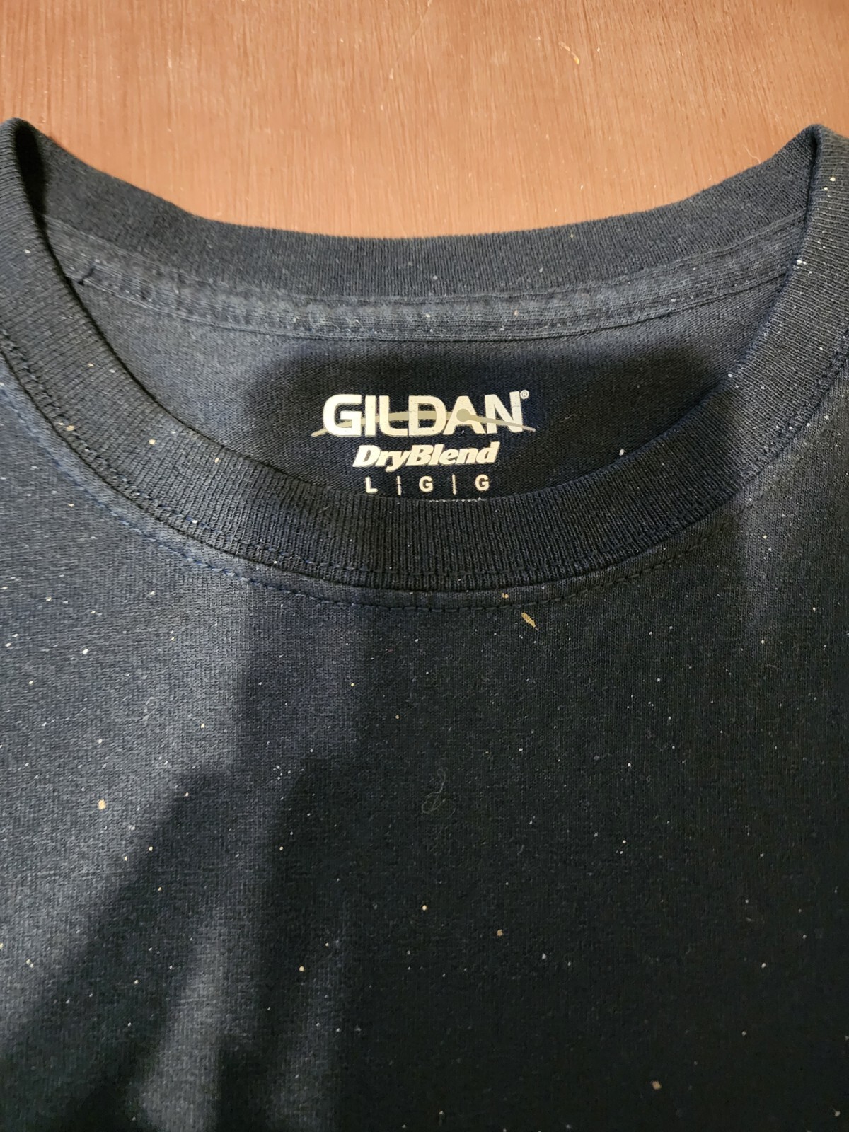Glidden Paint Splatter Dryblend Workwear Thrashed T-Shirt, Mens LARGE