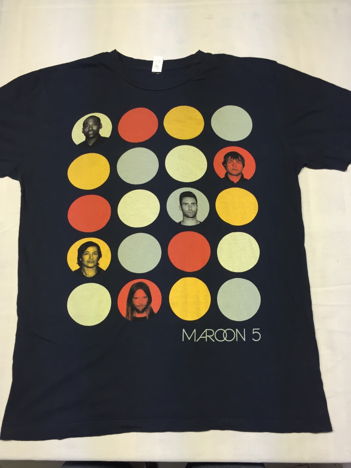 Maroon Five 5 Adam Levine Tour 2-sided T-Shirt 2013 Music Rock Pop Dance Concert