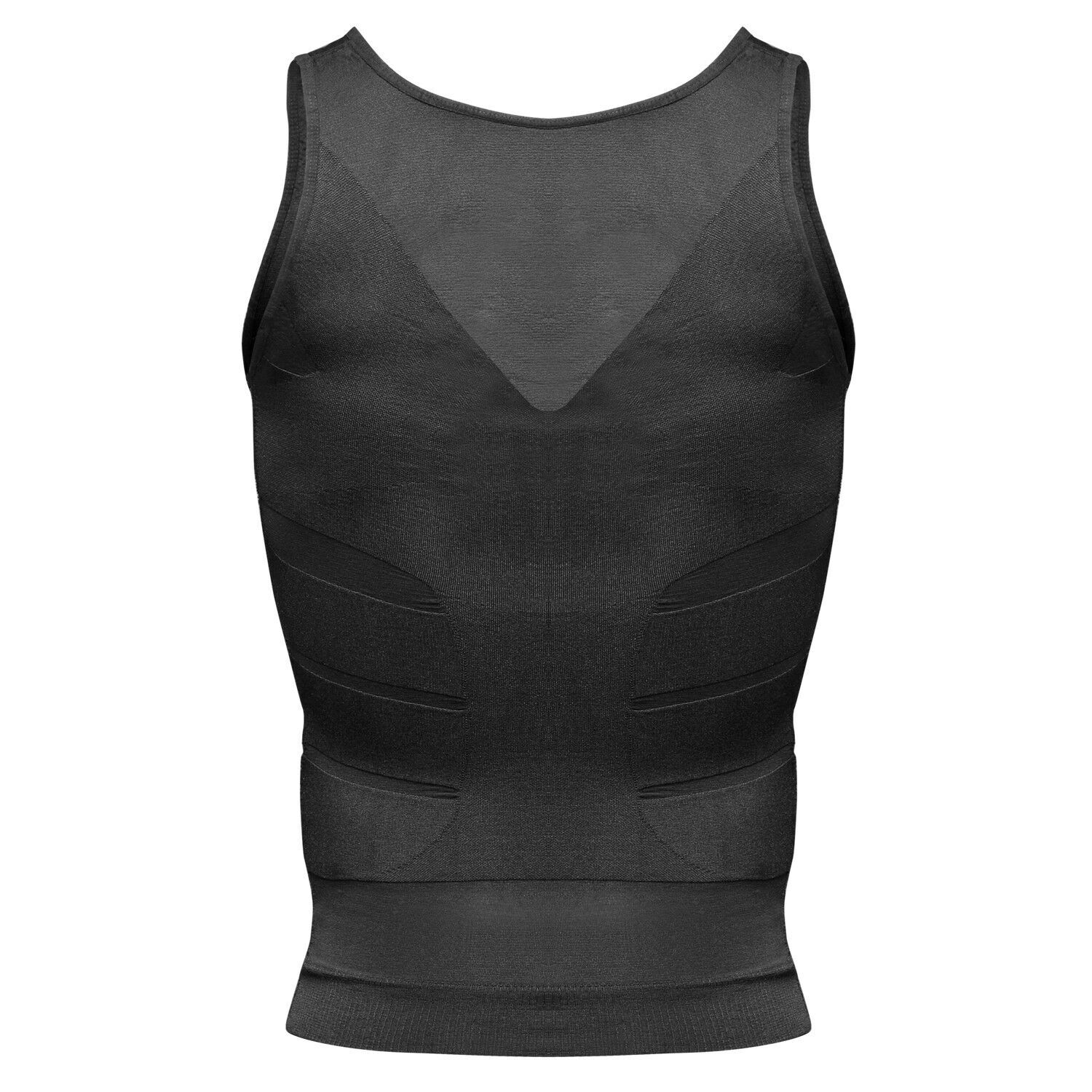 Mens 1/5 Pack Body Shaper Slimming Tummy Vest Thermal Compression Shirt Tank Top