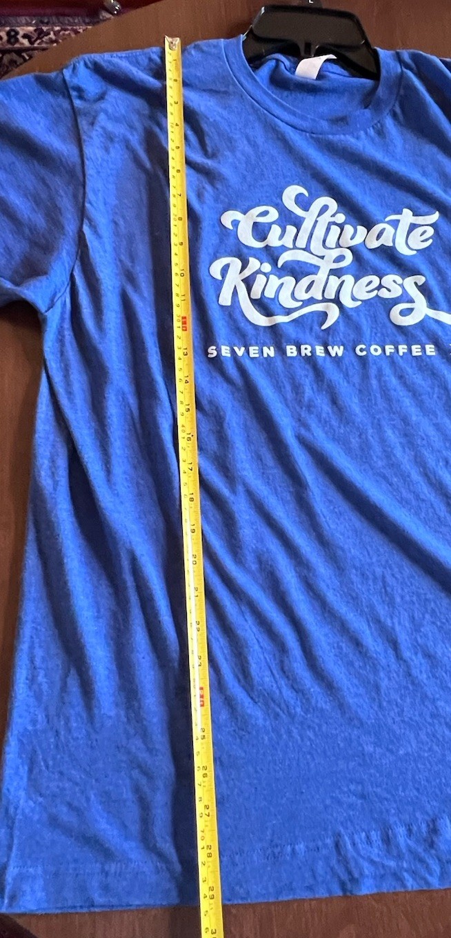 7 Brew Coffee T-Shirt Unisex XL BlueCultivate Kindness Preowned Limited Ed