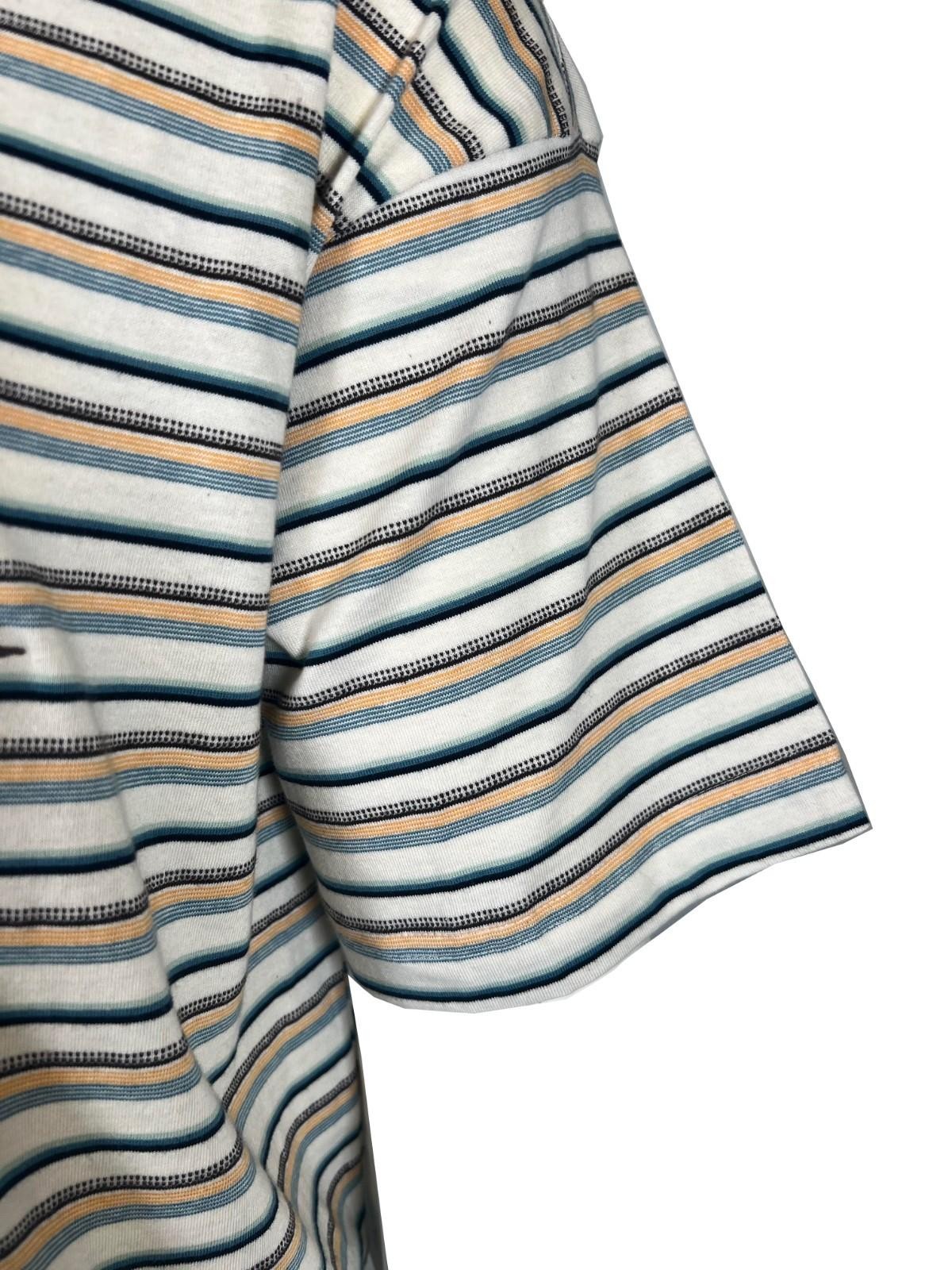 Billabong Men’s Cream T-Shirt Horizontal Striped Baxter Tee S/S (S17)