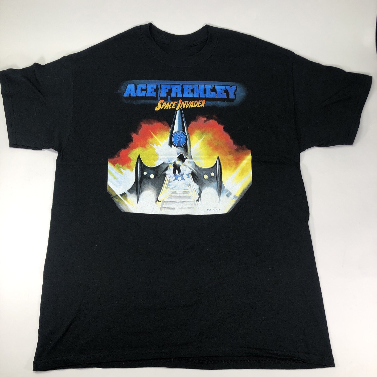 Vintage Ace Frehley Space Invader Tour T-shirt Size S to 5XL SE138 FREE SHIPPING