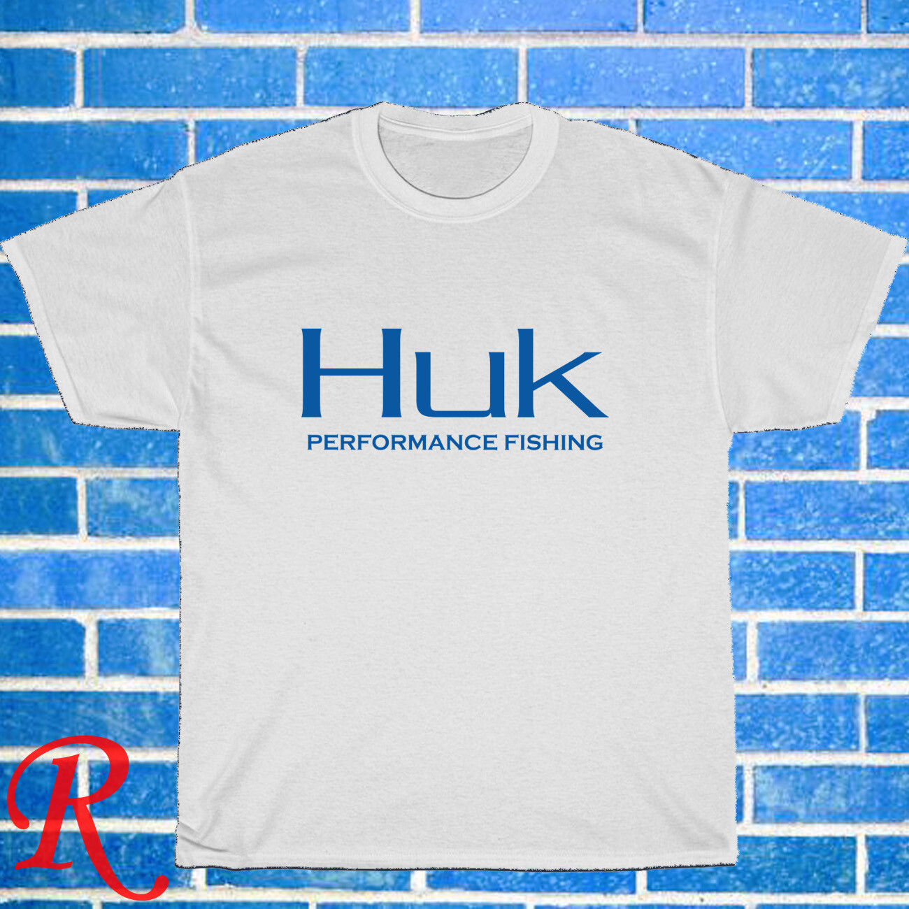 New HUK Fishing Logo Black/Grey/Navy/White Size S-5XL Unisex T-Shirt