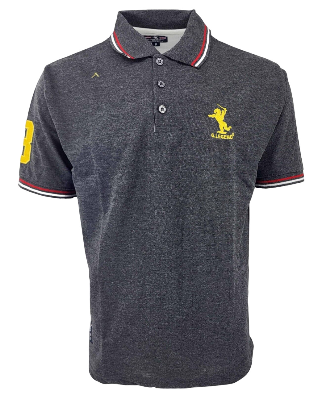 New Mens Polo Shirt T-Shirt Top Tee Short Sleeve Contrast Colours S M L XL XXL