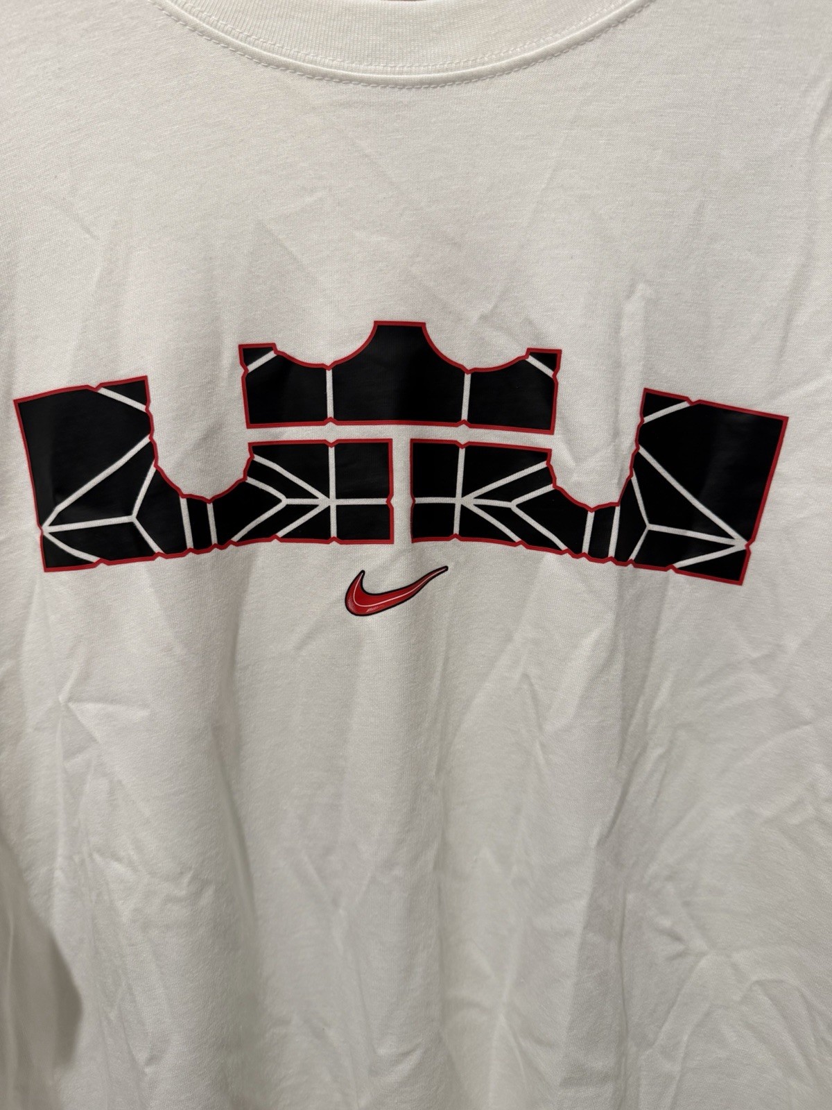 Nike The Nike Tee Men’s Long Sleeve Graphic Crew Neck T-Shirt L White HJ3337-100