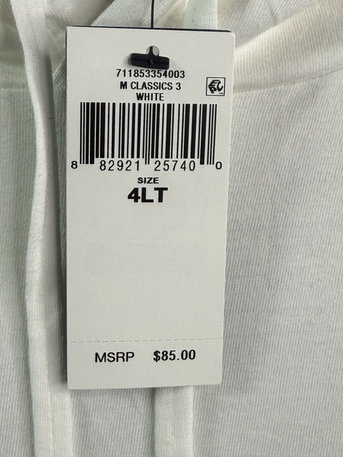 Polo Ralph Lauren Polo Bear White Jersey Hooded Long Sleeve T Shirt Mens 4XLT