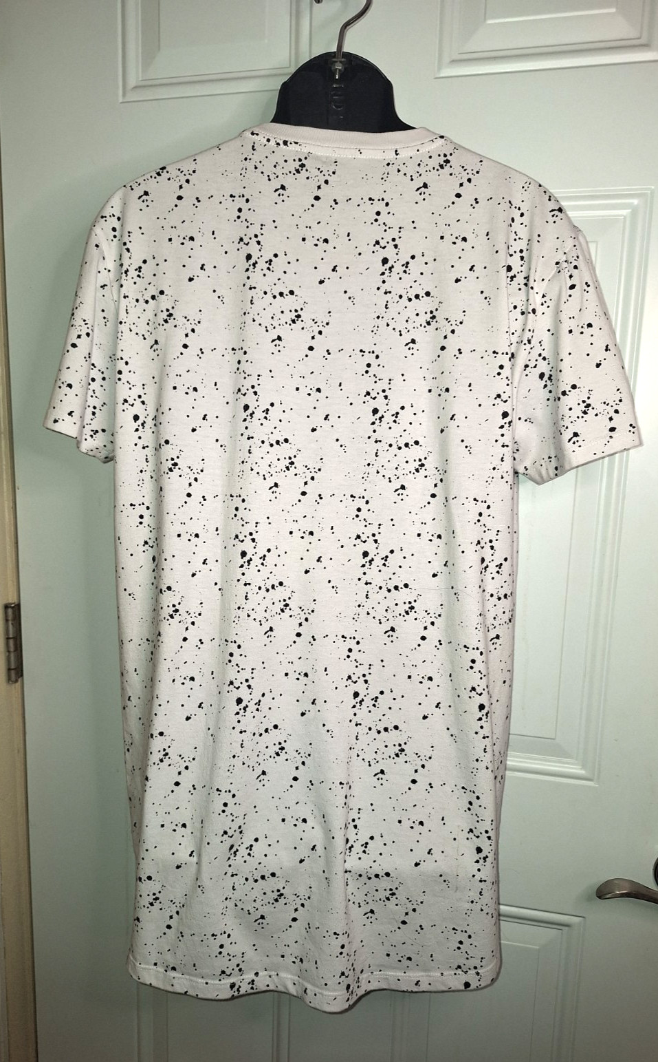 Freego Denim Co Short Sleeve White Black Spot Men’s T-Shirt Size XL