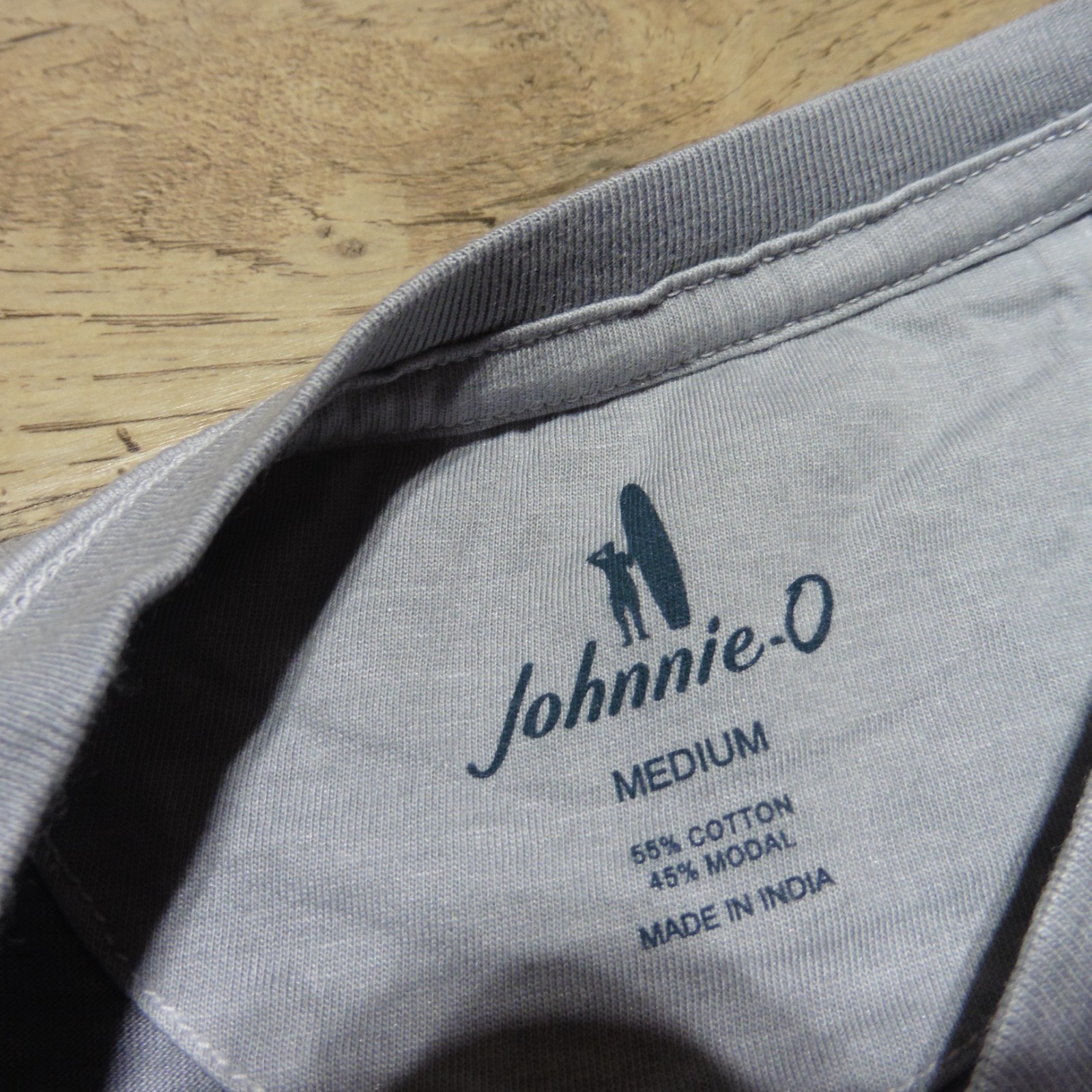 JOHNNIE O Mens M MEDIUM BRENNAN 2.0 T SHIRT STEEL GREY LONG SLEEVE GOLF