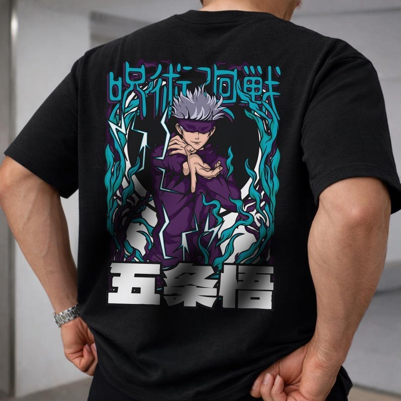 Jujutsu Kaisen Anime Shirt, Anime Lover Gift, Gojo Satoru Anime
