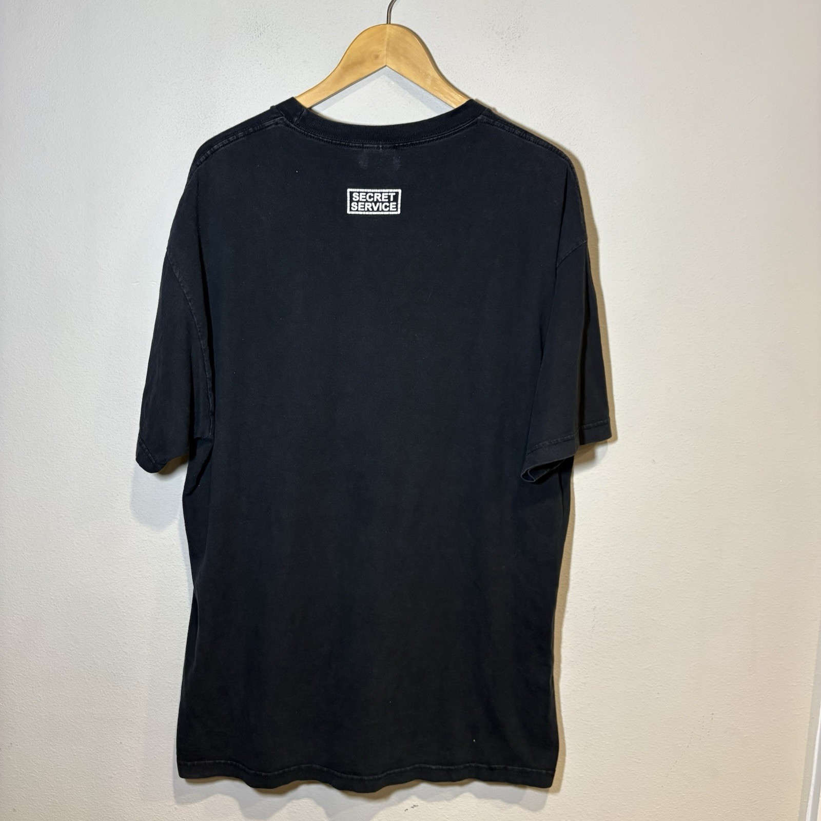 Vintage AAA Secret Service USA T Shirt Mens Streetwear Size XL Spellout Military