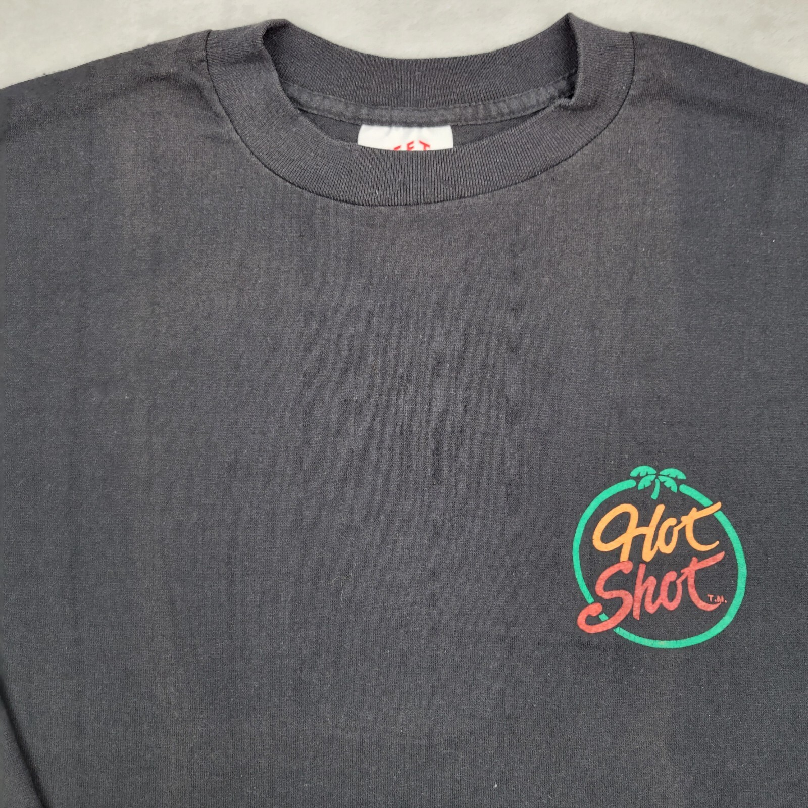 Vintage Single Stitch Shirt Men Large Tee Jays Hefty USA Made Bar Palms Hot Shot