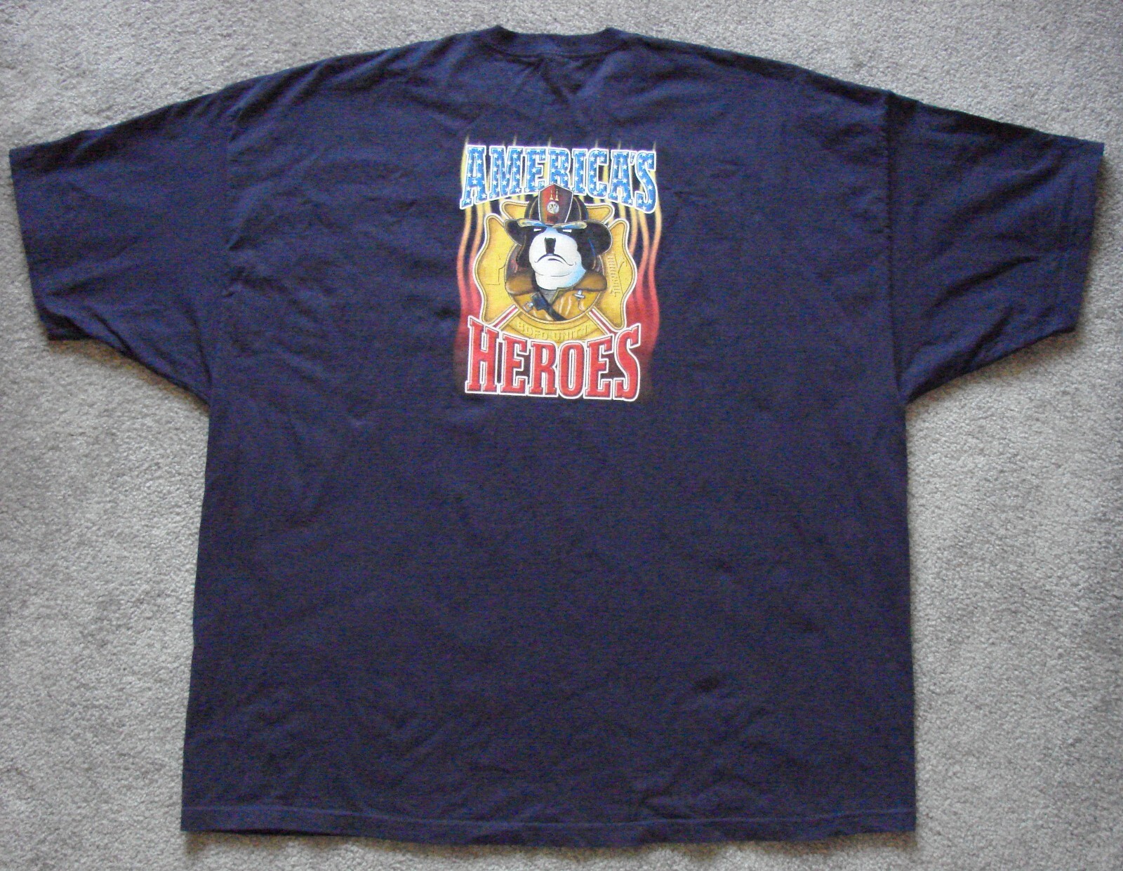 Big Dogs Santa Barbara 5X T-Shirt America’s Heroes Firefighters NEW Fire Dept