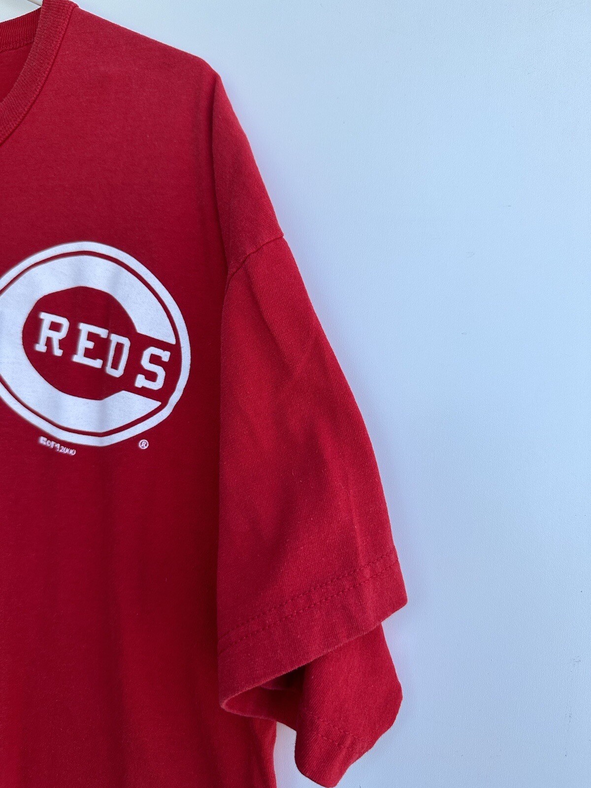 Vtg Russell Athletic Cincinnati Reds 2000 Jersey T-Shirt Sz XL MLB Good Shape