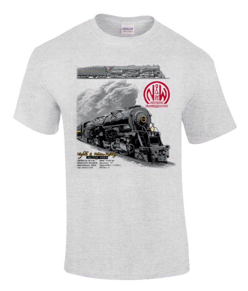 Norfolk & Western 1218 Trains Authentic Railroad T-Shirt Tee Shirt [43]