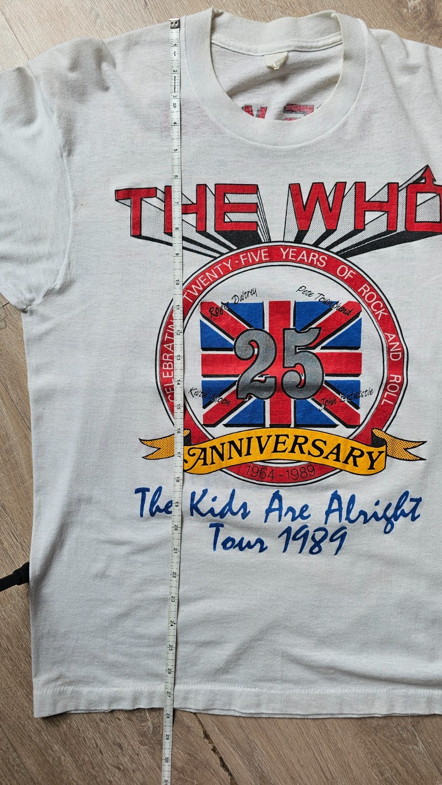 Vintage 1989 The Who 25th Anniversary Tour T Shirt Single Stitch Screen Stars L