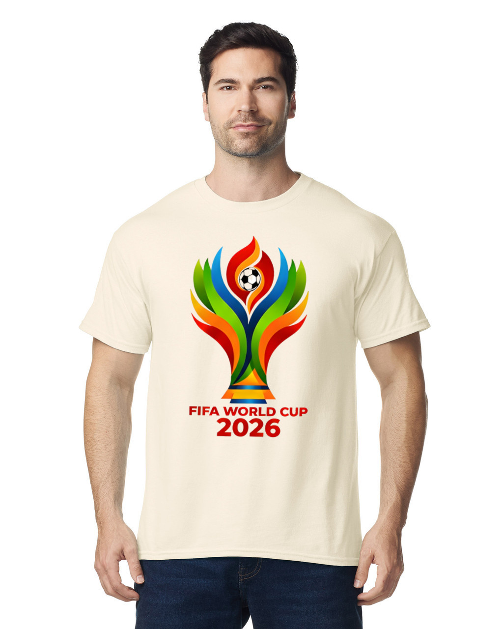 FIFA World Cup 2026 T-Shirt Men’s Soccer Fan Graphic Cotton Top Casual Tee