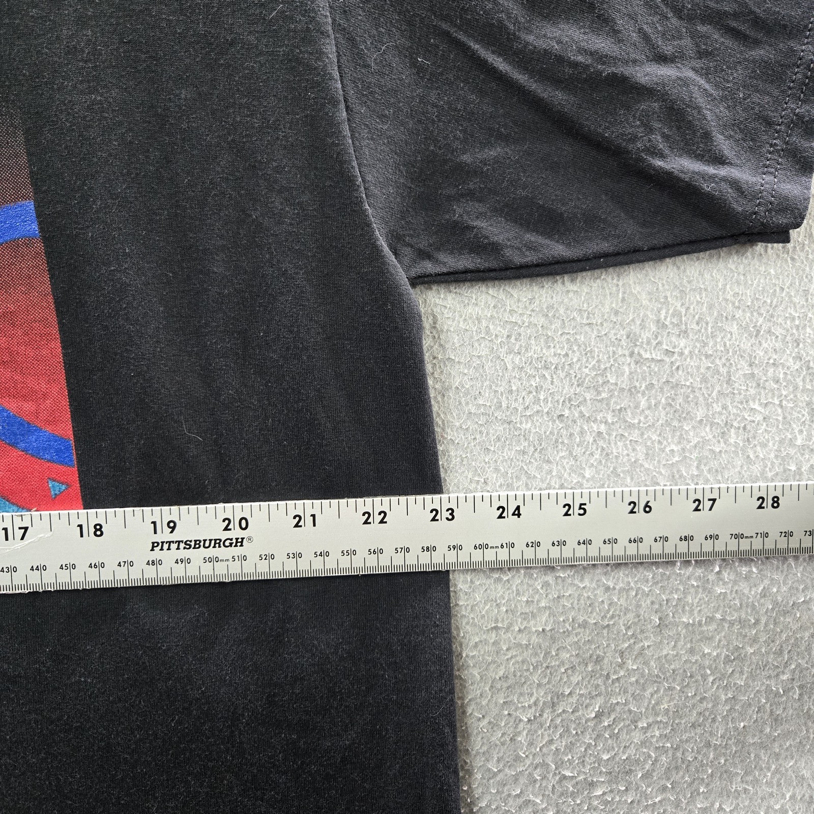 VINTAGE Hong Kong Men Shirt XL Black 90s USA Single Stitch Graphic Dragon Waves