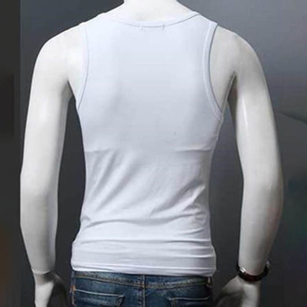 Men’s U-Neck Tank Top Sleeveless Fitness Vest for Gym Training and Sports Use