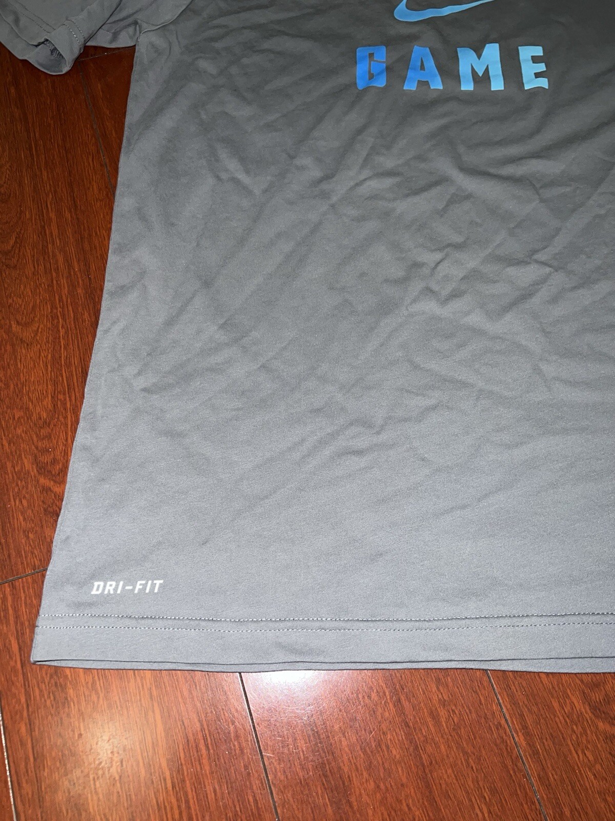 Nike Mens Dri Fit Cotton/Poly SLIM Medium NWOT “SERIOUS GAME” Tee T-Shirt 2014