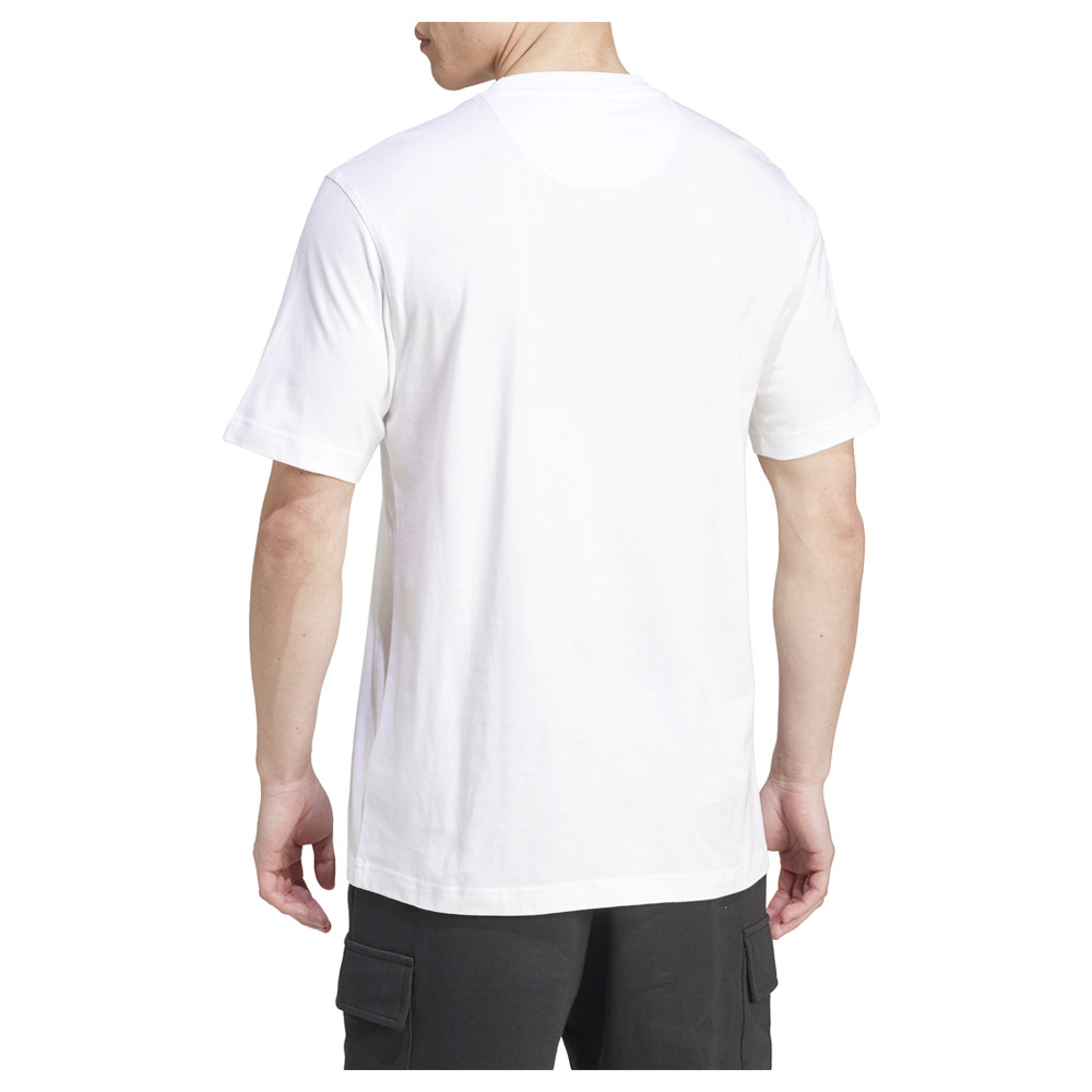 adidas Essentials Crew Neck Short Sleeve T-Shirt Mens White Casual Tops IZ2098-A