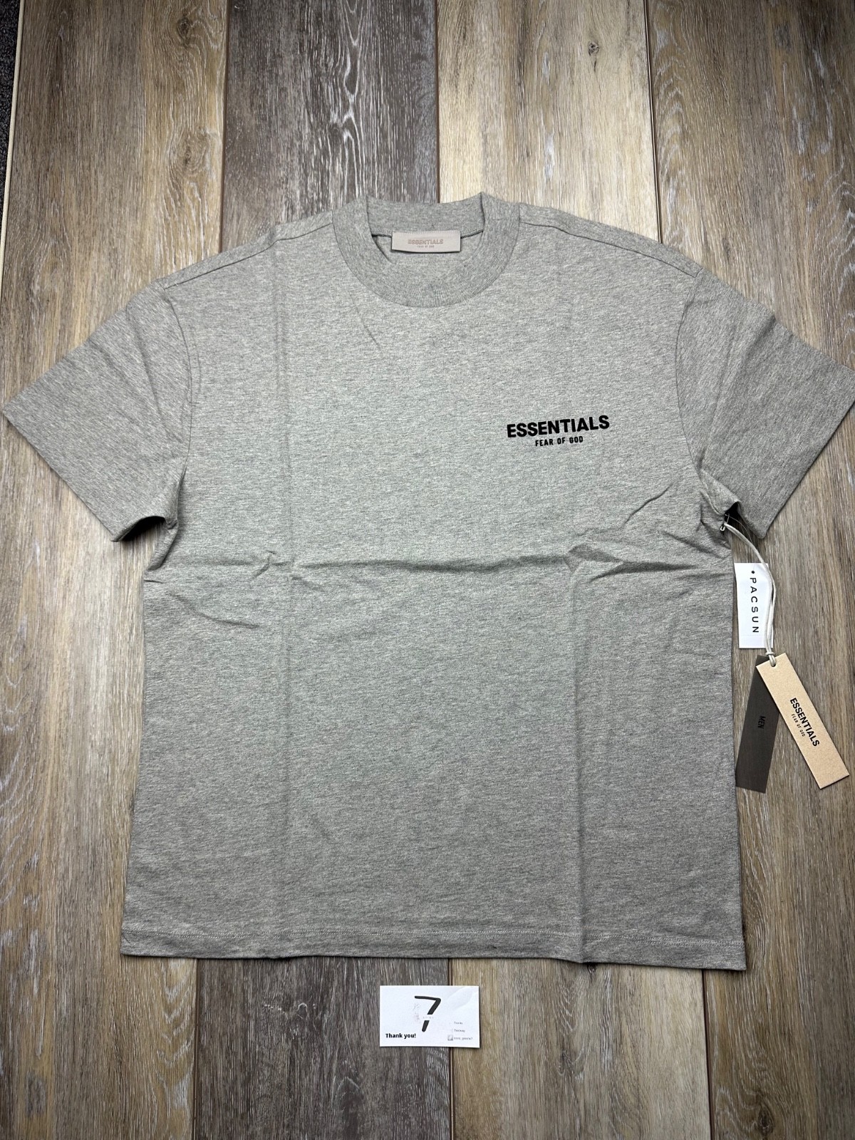 Fear of God Essentials Dark Oatmeal Short Sleeve T-Shirt Sizes: XS-XL