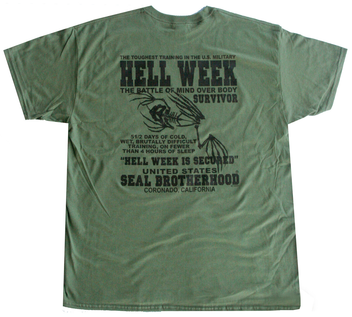 United States Seal Brotherhood #1 Hell Week T-Shirt Patriotic New Design