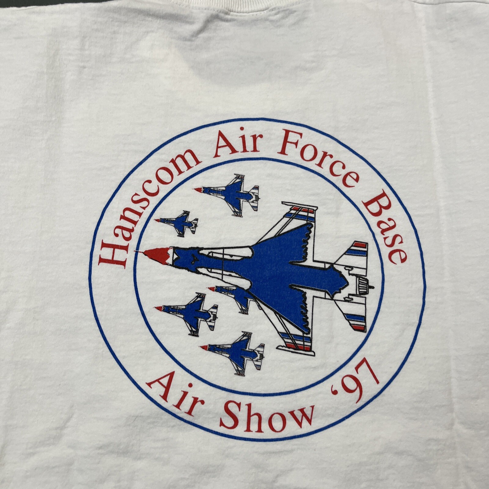 Vintage US Air Force 50 Year Anniversary 1997 White T-Shirt Medium Double Sided