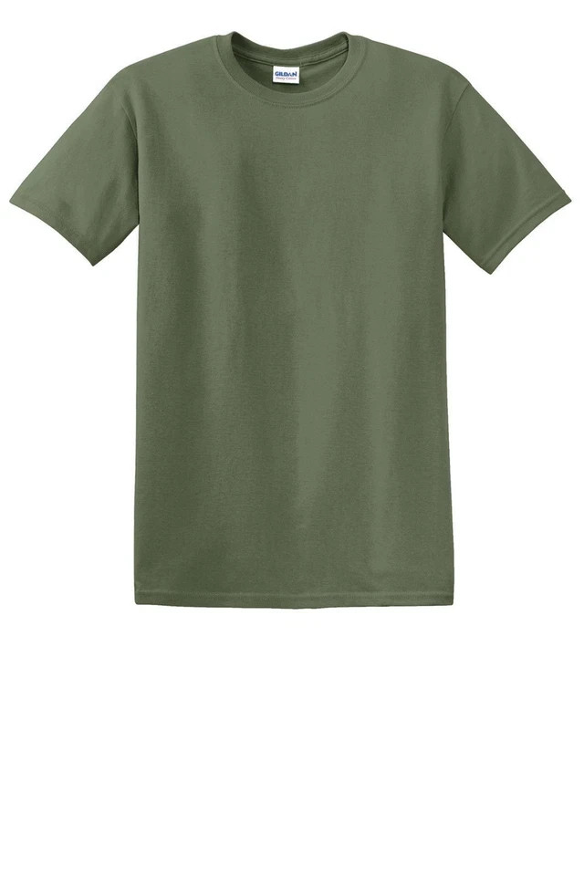 6 Pack Gildan 5000 Men’s T-Shirt Heavy Cotton Short Sleeve Plain Blank Tee S-3XL