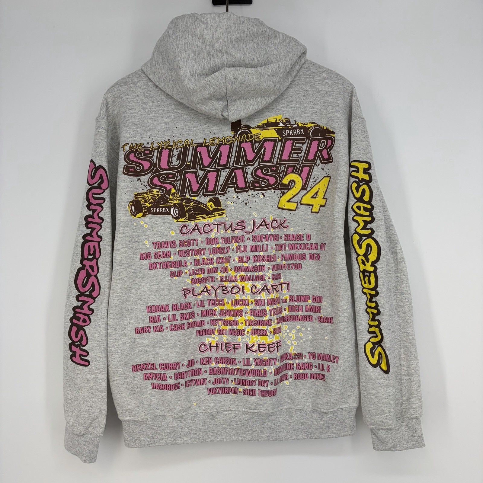 The Lyrical Lemonade Summer Smash Music Festival 2024 SPKRBX Med Racing Hoodie M