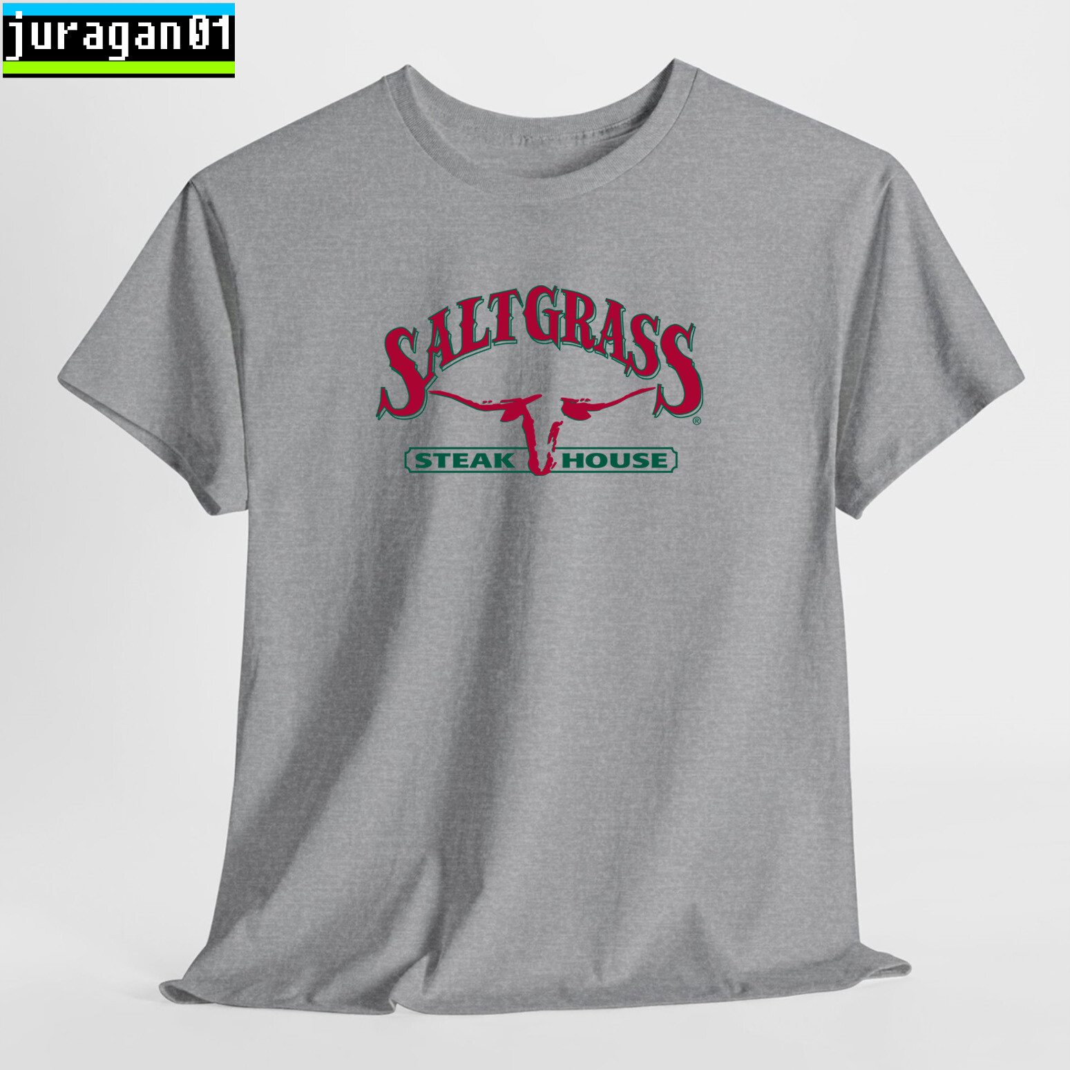 Saltgrass Steak House Logo Black/Navy/Sport Grey/White/Choco T-Shirt S-5XL