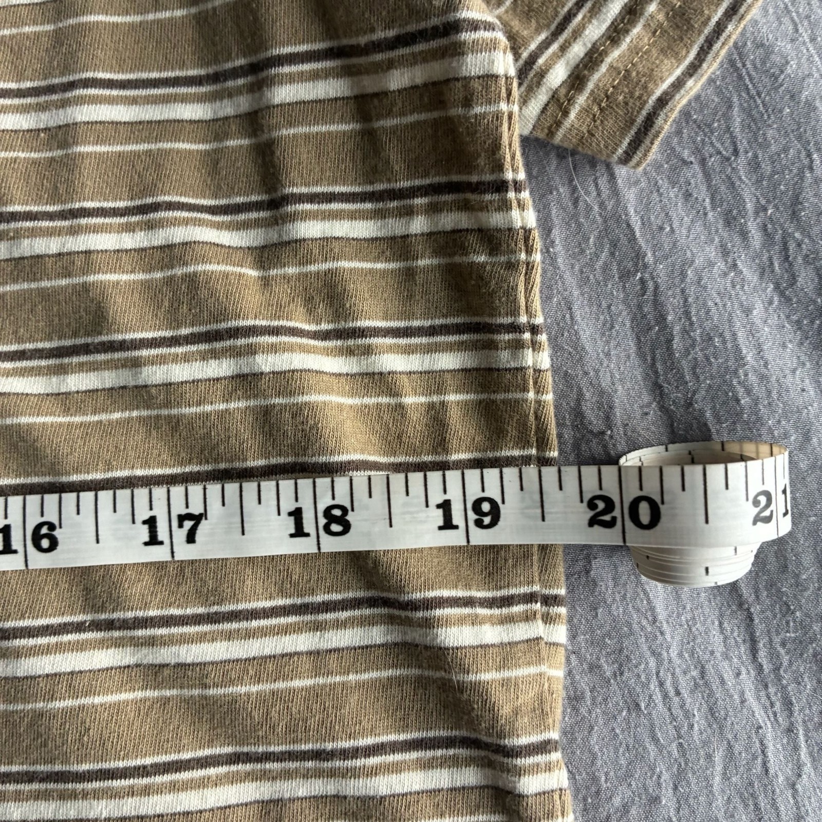 Volcom Men’s Sylvan Striped Pocket T-Shirt Khaki
