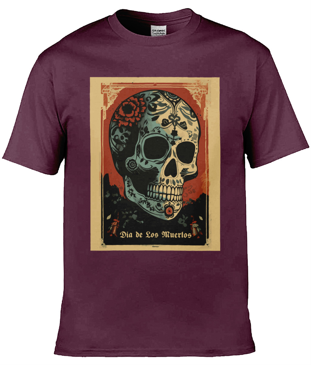 Day of the Dead Design 1 of 24 soft style Tshirt Sugar skull