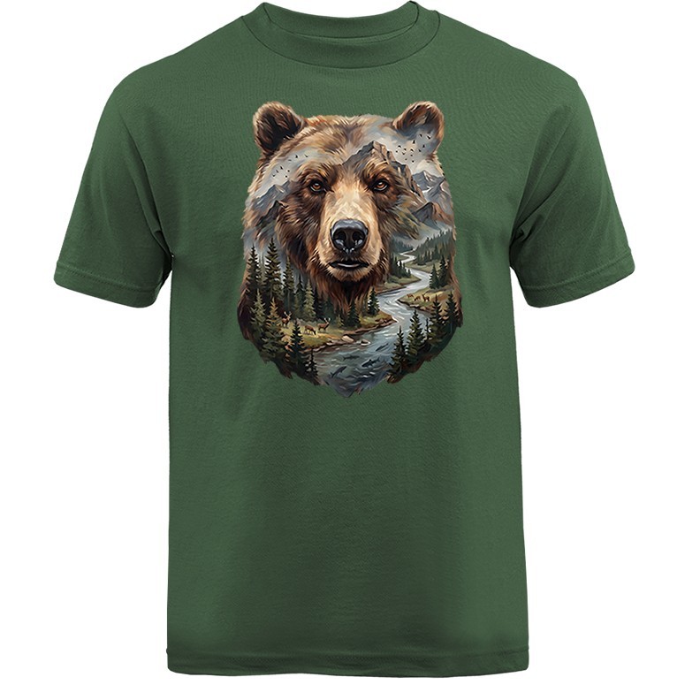 Wild Bear in Nature Wilderness Hunting Wildlife T-shirt