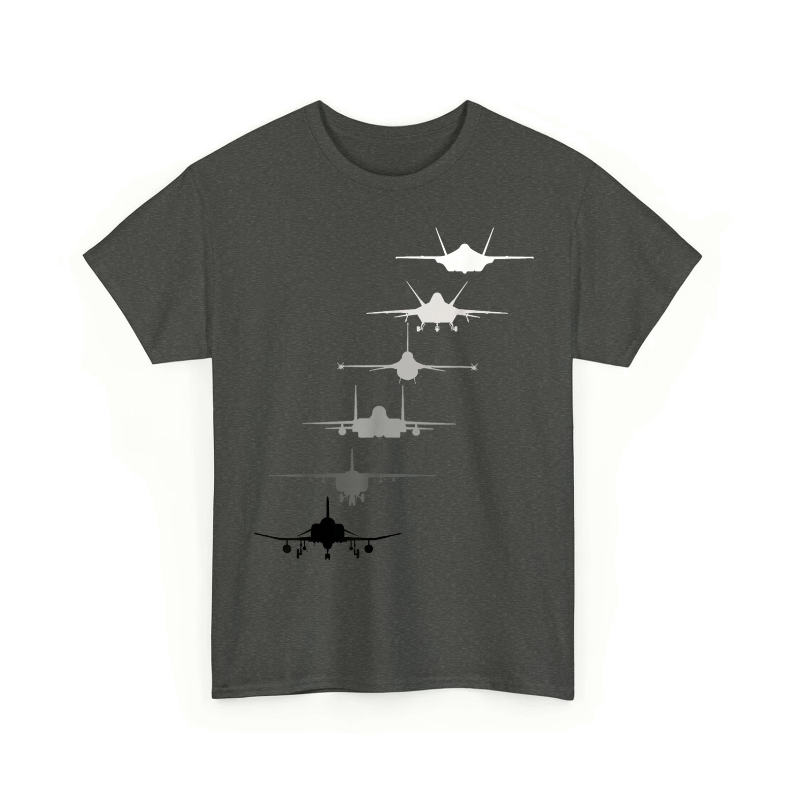 Air Force Fighter Jets F-4 F-111 F-15 F-16 F-22 F-35 Military T-Shirt