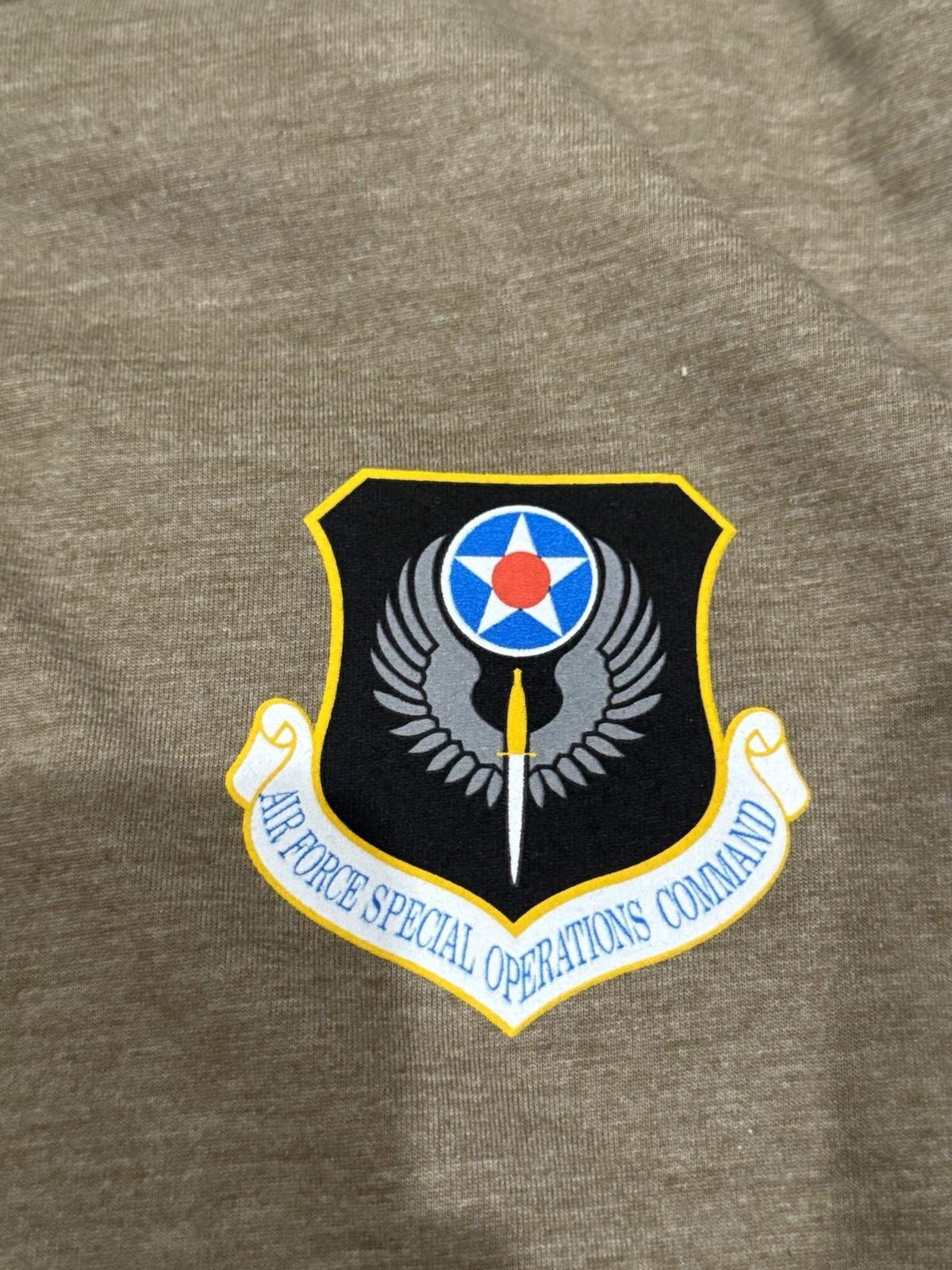 Lot Of 2 AFSOC Air Force Special Warfare Polo And Tee Shirt Size Medium Hurlburt