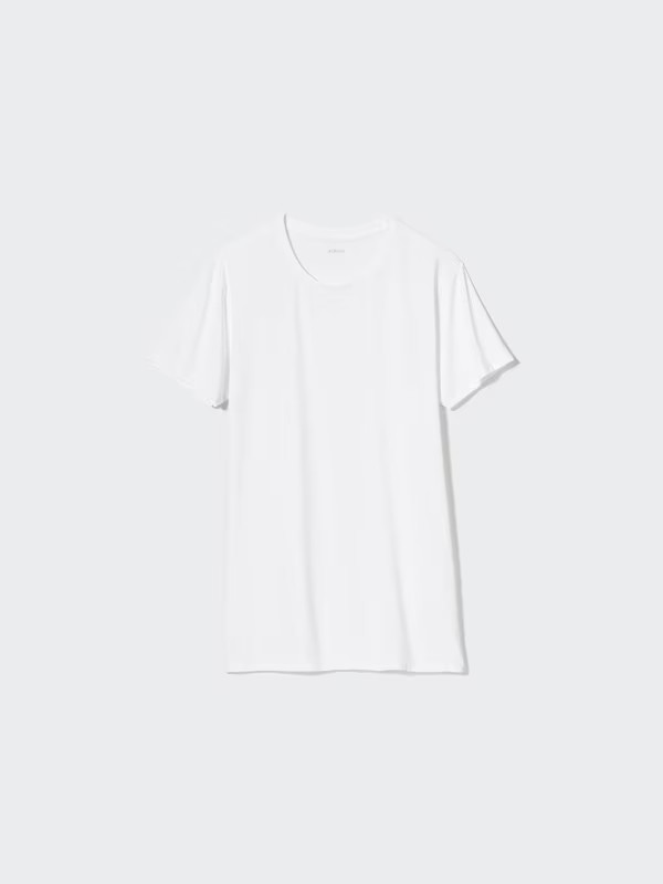 [2PCS SAME COLOR] UNIQLO AIRism Crew Neck T-shirt XS-4XL Men 482519 Japan NWT
