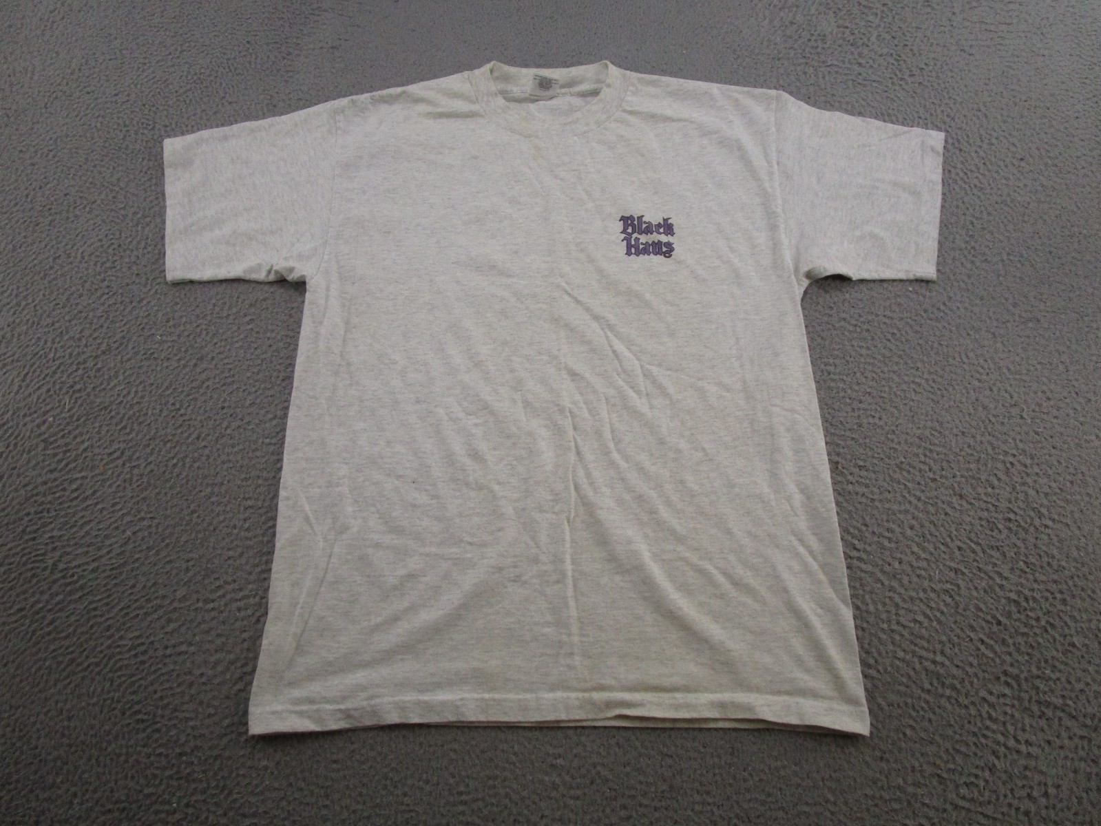 Vintage Black Haus Shirt Mens XL Schnapps Drinking Graphic Promo Tee 90s Read
