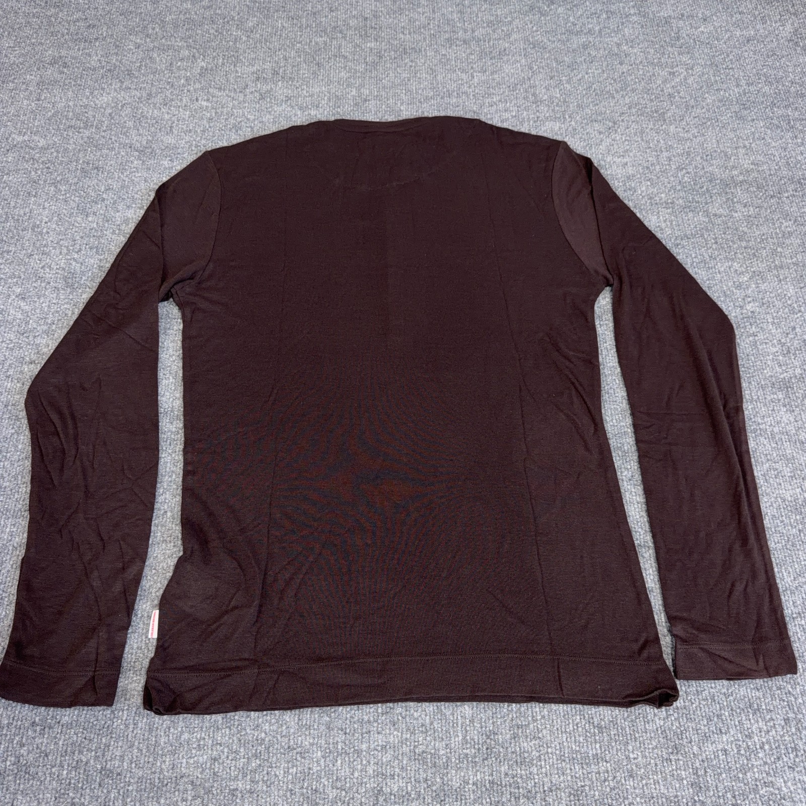 Orlebar Brown Shirt Men Small Truffle Brown Harrison Cashmere Henley T Tee NEW