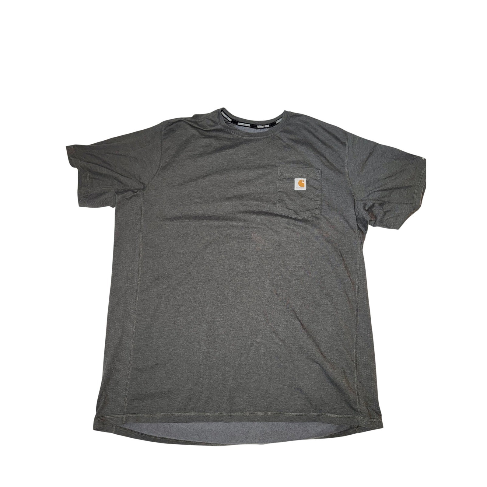 Carhartt Force Mens Tall Gray Relaxed Fit Pocket T-Shirt TK4616-M 2XL