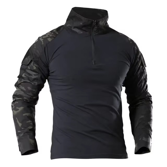 Tactical Combat Shirt Men Army Military Camo Long Sleeve Airsoft Hunting