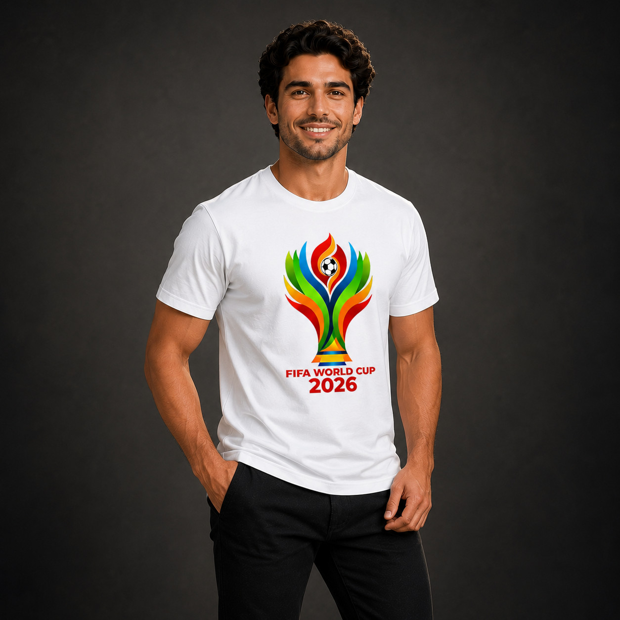 FIFA World Cup 2026 T-Shirt Men’s Soccer Fan Graphic Cotton Top Casual Tee