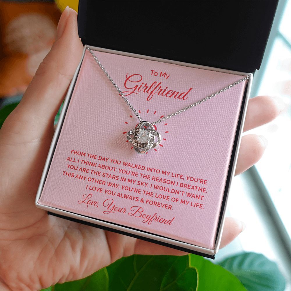 To My Girlfriend, All I Think About Love Knot Necklace | To Girlfriend