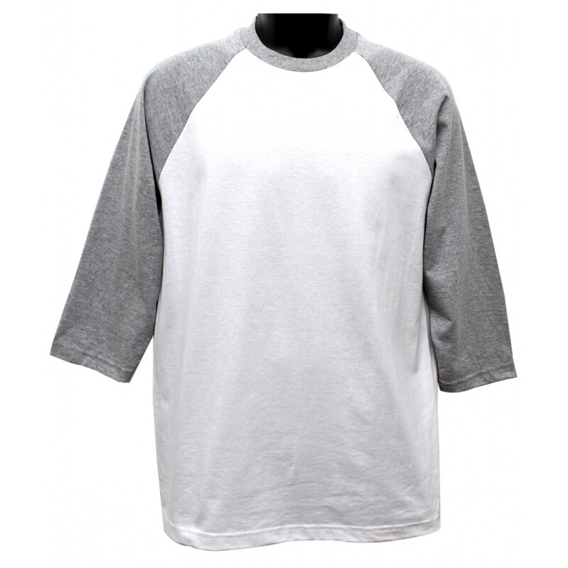 Men’s Raglan T-Shirt Baseball 3/4 Sleeve Henley Casual Cotton Sports Shirt