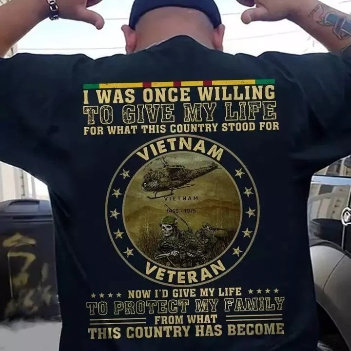 Protect My Family – Proud Vietnam Veteran T shirt Size S-5XL
