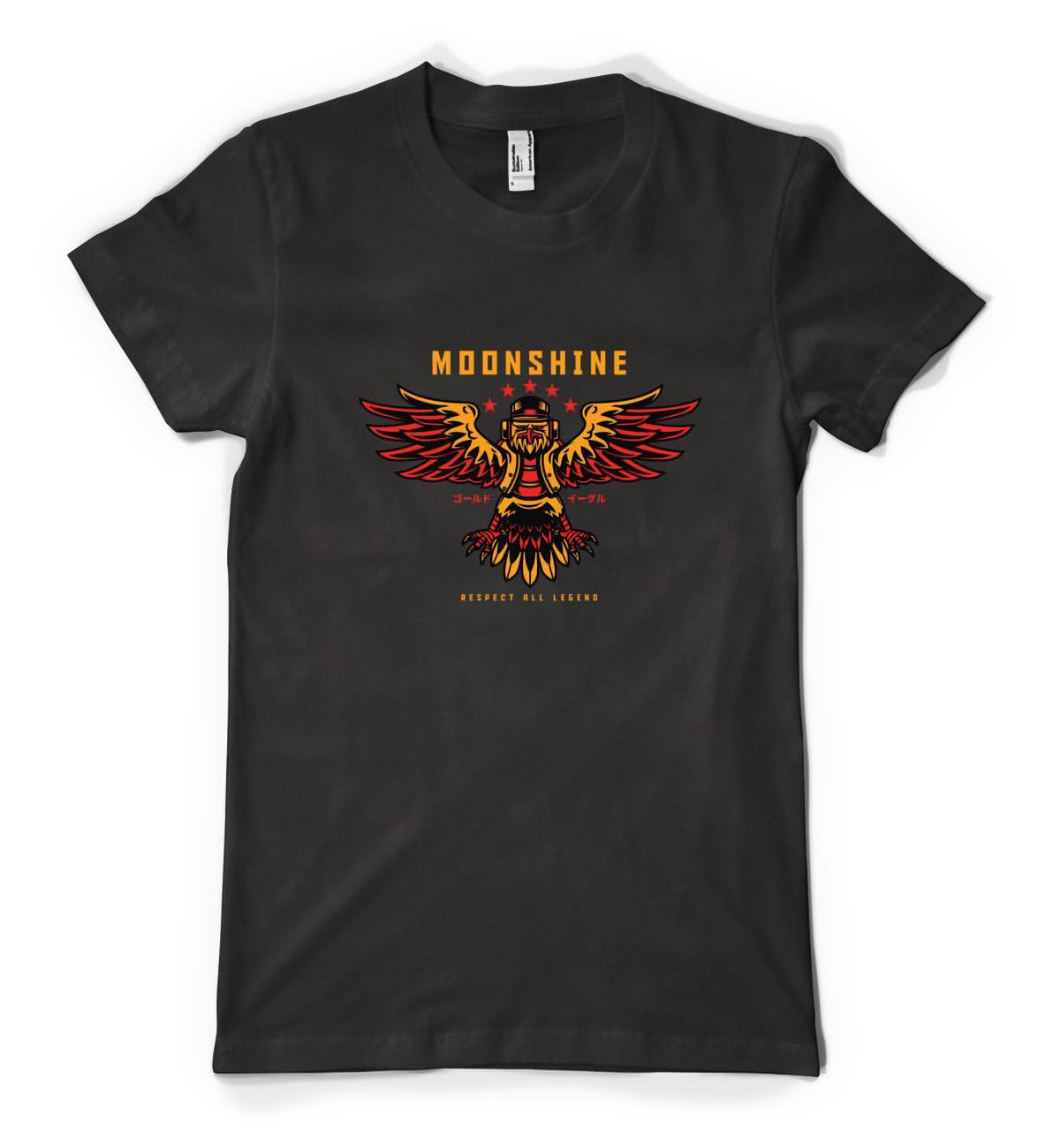 Moonshine Respect All Legends Eagle Personalised Unisex Adult T Shirt