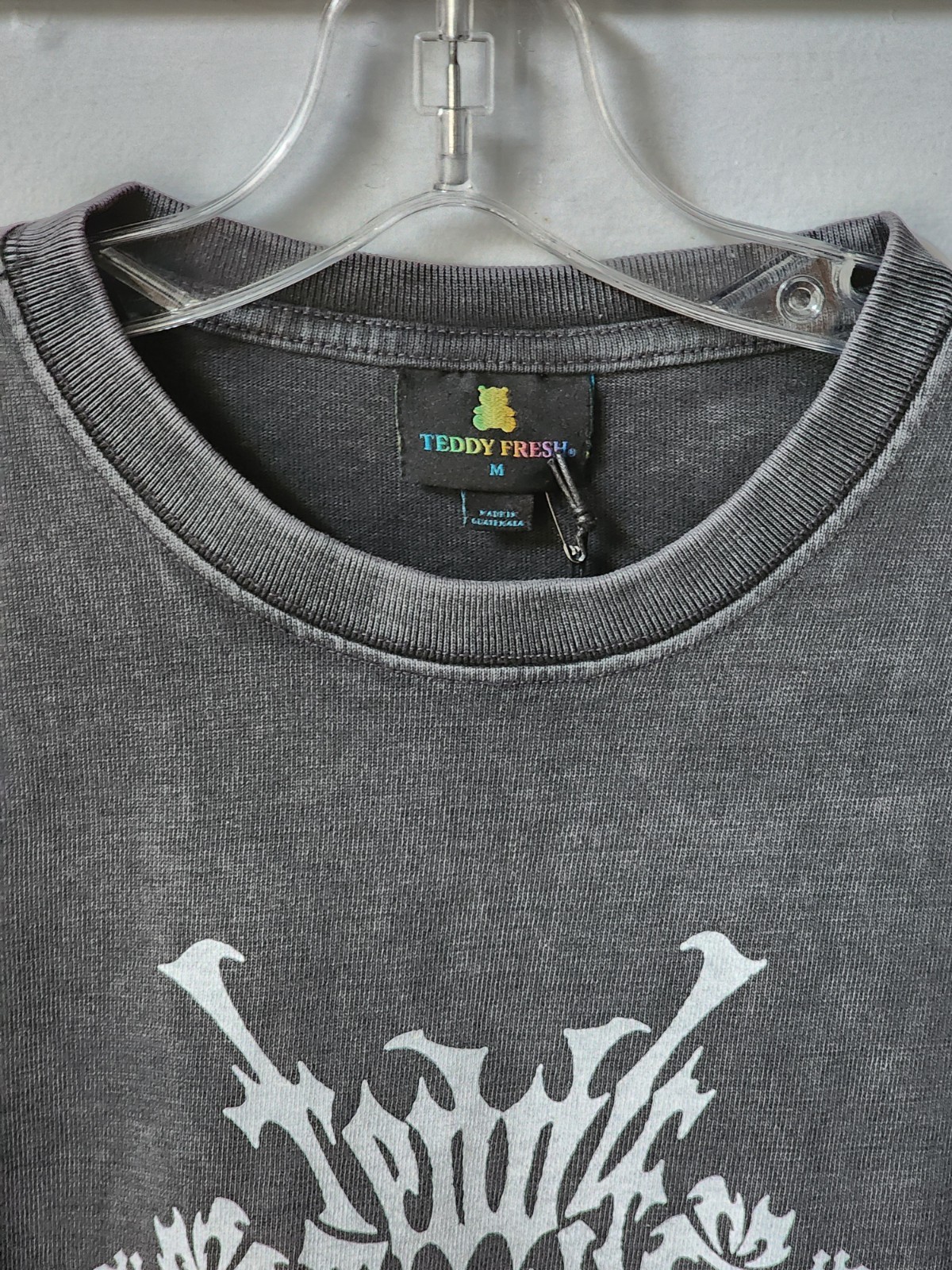 Nwt Men’s Teddy Fresh Classic Short Sleeve Tee Size Medium Black Acid Wash