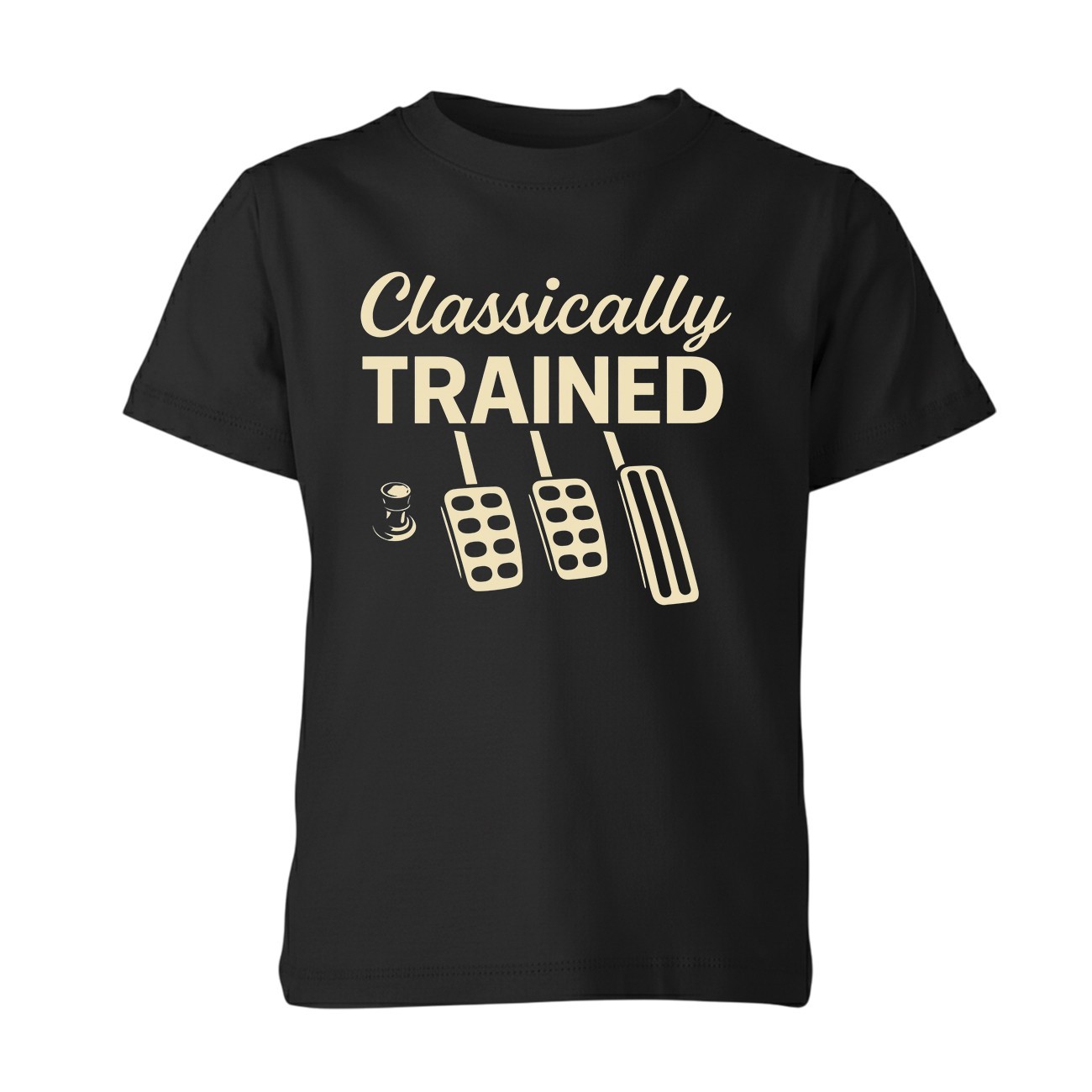 Classically Trained with Dimmer Manual Car Pedals Driving Unisex T-Shirts