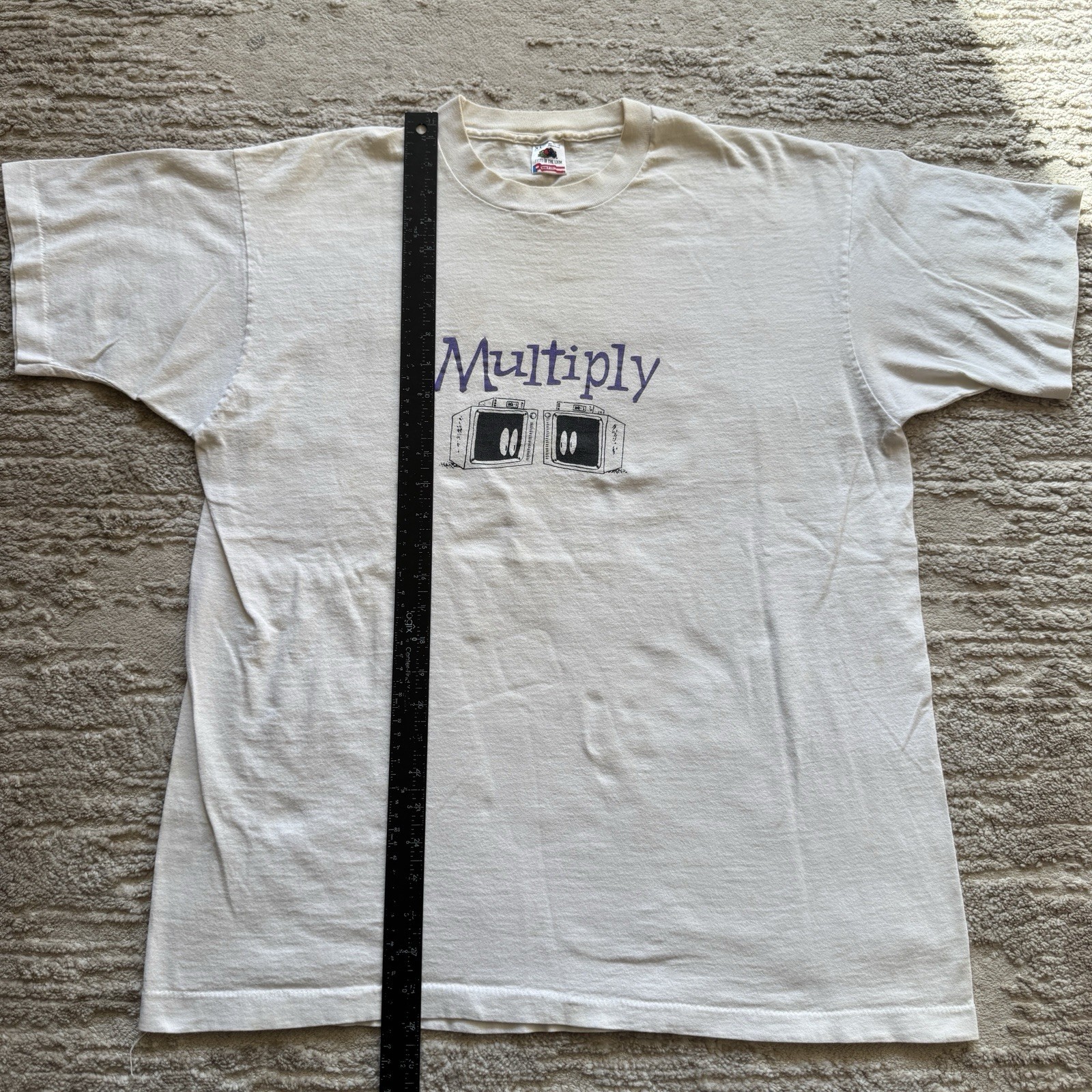 Vintage 90s Tech promo Be Fruitful Multiply Request Television TV Mens XL USA